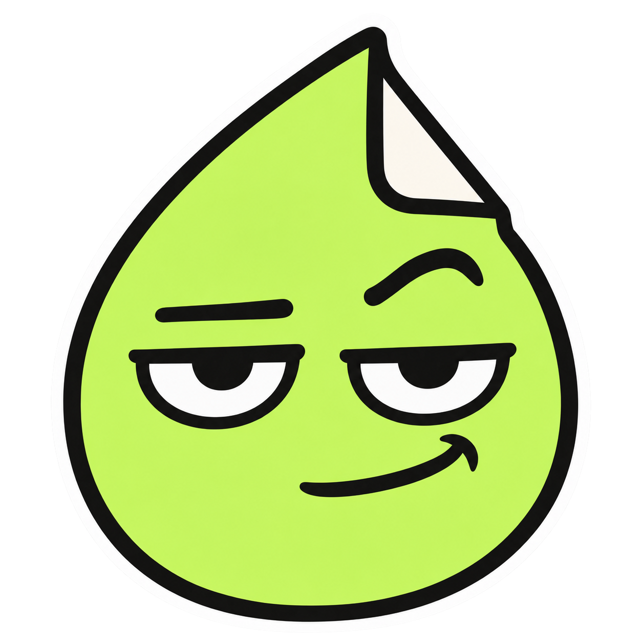 LoreDrop’s lime mascot giving a knowing side-eye